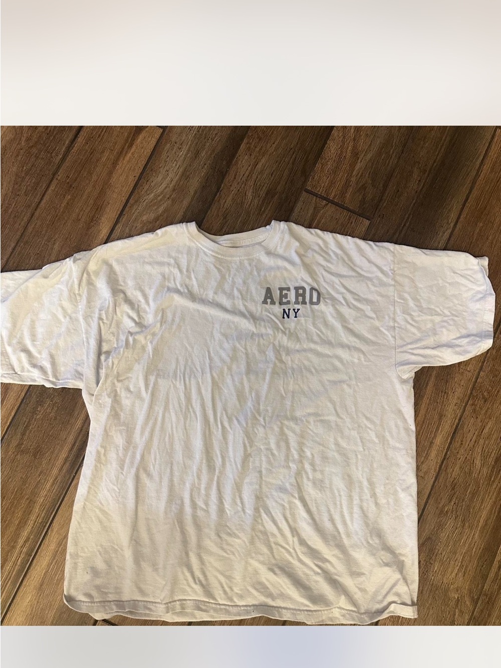 Aeropostale NY White Crewneck T‑Shirt - Unisex Casual Tee